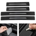 thumbnail image 3 of Carbon Fiber Style Door Sill Strip Protects Against Daily Wear and Tear, 3 of 4