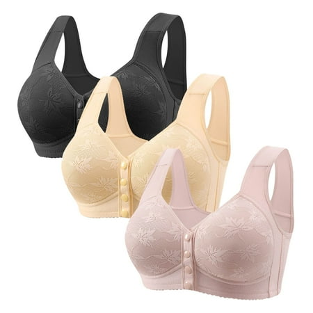 HZLPFO Comfortable Seamless Full Coverage Bra for Women Wireless Bras with Soft Support Regular BK3 40