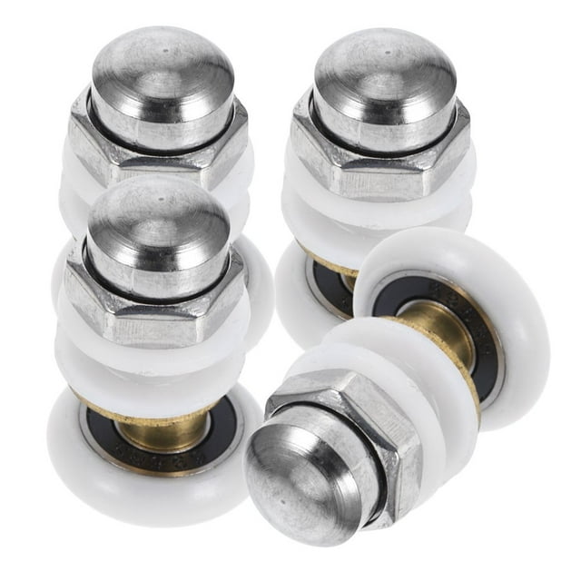 HLONK Shower Door Rollers Replacement Parts 1 Set Bathroom Glass Doors Pulleys for RV Shower Doors Sliding Doors System
