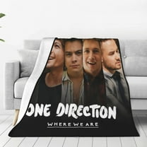 One Direction Blanket Soft Lightweight Throw Blankets Air conditioning blanket Cozy Flannel Bed Throws for Sofa Couch Travel Home Room Bedroom Decor teen Adults 40x30