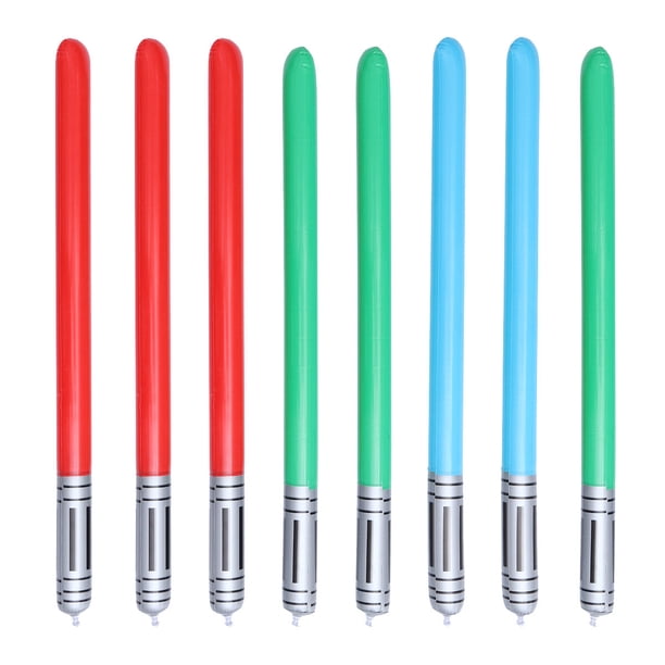 FELTECHELECTR 8 espadas de sable de luz inflables, juguetes de espada, juego perfecto para fiestas, gran regalo, color aleatorio
