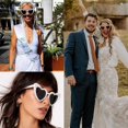 thumbnail image 4 of Bridal Pearl Love Heart Sunglasses for Women, Bachelorette Party Glasses, Wedding Bridesmaid Bride Sunglasses, 4 of 5