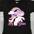 thumbnail image 4 of Inktastic Big Sister Unicorn Girls Baby Bodysuit, 4 of 5