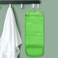 thumbnail image 3 of Unique Bargains 1 Pc Foldable Hanging Solid Makeup Bag Canvas Green, 3 of 5