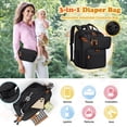 thumbnail image 3 of Mochila para pañales RAINSMORE, grande, impermeable y con cambiador, 3 of 8