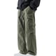 thumbnail image 2 of Pantalones de trabajo para hombre, de cintura elástica, con múltiples bolsillos y cordón, rectos, de tubo y cintura media, de licra, 2 of 4