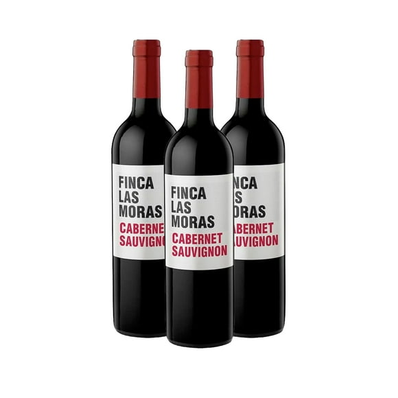 Pack De 3 Vino Tinto Finca Las Moras Cabernet Sauvignon 750Ml