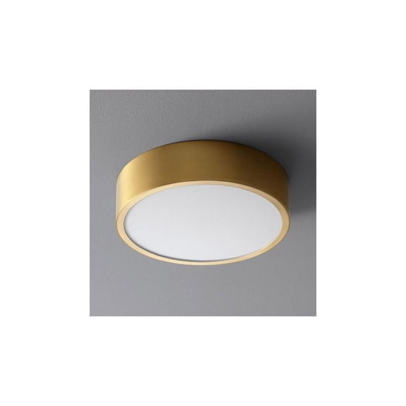 10.25 inch 18W 1 Led Flush Mount-Aged Brass Finish Bailey Street Home 766-Bel-2816641
