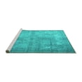thumbnail image 2 of Ahgly Company Machine Washable Indoor Rectangle Persian Turquoise Blue Traditional Area Rugs, 4' x 6', 2 of 4