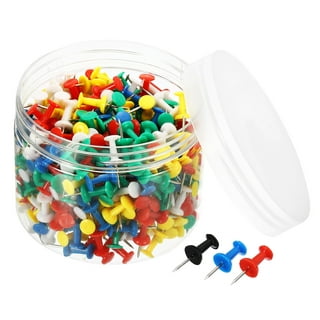 200pcs Push Pins, Round Head Map Tacks with Case Pearl Pin, Multicolor -  Bed Bath & Beyond - 36506197