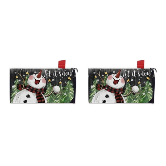 Guardoinrt Weather-resistant And Robust Spring Mailbox Cover Mail In Style Vivid Print YTYH2309031 2Set