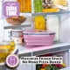 thumbnail image 3 of Recipiente reutilizable para pizza Pack con 5 bandejas, color rosa, 3 of 9