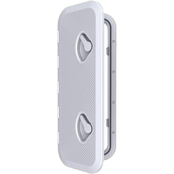 Seaflo Marine Boat Deck Access Hatch & Lid, White, 23.9" x 9.5" (607mm x 243mm), Waterproof & UV-Resistant