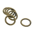 thumbnail image 2 of Rushay 6 Pieces Hook Round Clasp Lock DIY Accessory Alloy Gate Snap Bronze, 2 of 9