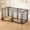 47.6''LX23.8''HX23.8''W(Black), variant on [Spring ]Rustproof Metal Dog Crate With Top, Expandable Portable Pet Cage, Multi-Size, No Tool Assembly, For Dog  Rabbit Chicken