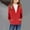 Red, variant on Lilgiuy Girls Zip Up Hoodies Casual Solid Color Long Sleeve Sweatshirts Jackets with Pockets