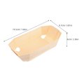 thumbnail image 2 of BEADCEST 10pcs Food Container Wooden Food Boxes Beige Simple Design For Restaurant Use Food Service, 2 of 8