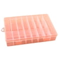 thumbnail image 5 of Pnellth Storage Box Large Capacity Transparent PP Home 24 Grids Dividers Box for Crafts Orange, 5 of 5