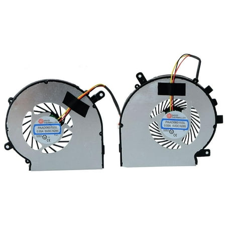 1 Pair Left + Right CPU Cooling Fan Fit For MSI GE62 GE72 GL62 GL72 PE60 PE70 GL62 P10