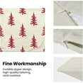 thumbnail image 6 of Christmas Pillow Covers 20x20 Inch Set of 2 Cream Red Christmas Tree Decor Throw Pillows Winter Xmas Holiday Outdoor Cushion Cases for Couch Bed Decorations, 6 of 6