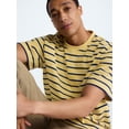 thumbnail image 5 of Free Assembly Striped Relaxed Heavyweight Tee with Short Sleeves, Sizes XS-3XL, 5 of 7