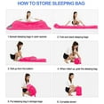 thumbnail image 4 of Ozmatip Sleeping Bag, Lightweight Summer Weather Sleep Bags for Kids Adults Girls Women, Microfiber Filled 15-25 Degree for Backpacking/Hiking/Camping/Mountaineering with Compression Sack, 4 of 7