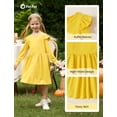 thumbnail image 4 of Conjunto de vestido PATPAT para niña pequeña con lunares florales de 4 a 5 años x3, 4 of 9
