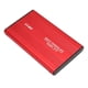 thumbnail image 5 of Disco duro externo de 2,5 pulgadas delgado USB 2.0 de alta velocidad Plug and Play Disco duro móvil para computadora PC Viajes Rojo 750 GB, 5 of 10