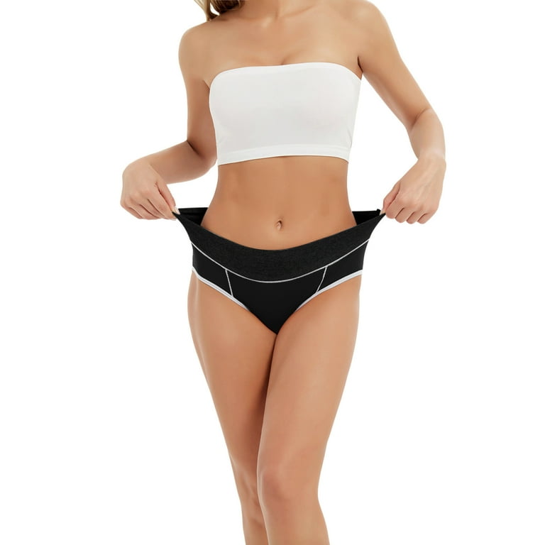 TOWED22 High Waisted Underwear for Women Seamless Panties Bikini