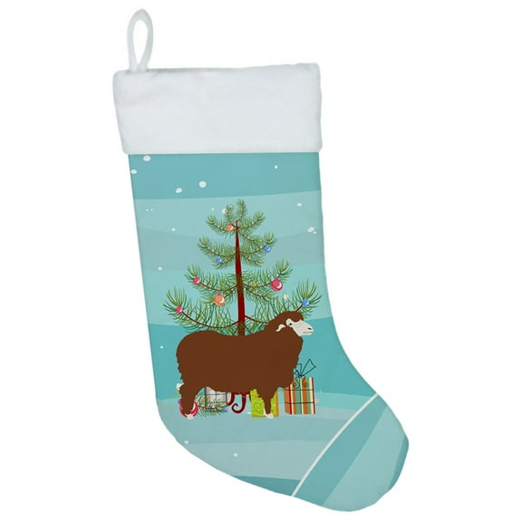 Carolines Treasures BB9348CS Merino Sheep Christmas Christmas Stocking  Large multicolor