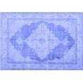 thumbnail image 1 of Ahgly Company Machine Washable Indoor Rectangle Persian Blue Traditional Area Rugs, 2' x 3', 1 of 4