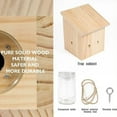thumbnail image 4 of Justharion Pièges à Abeilles Suspendus Style Loft Conçus pour Attirer les Abeilles de Charpentier en Bois Naturel, 4 of 6