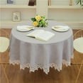 thumbnail image 4 of Nappe Ronde en Dentelle Vintage, Nappe en Tissu pour table à Thé, 4 of 5
