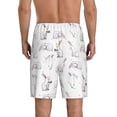 thumbnail image 3 of Kdxio Rabbit Eating Print Mens Sleep Shorts Bottoms Soft Comfy Pajama Wear Pants with Drawstring Pockets, 3 of 7