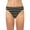Black, variant on LAUREN RALPH LAUREN Women's Black Striped Stretch LINED Full Coverage Ring Dylan Swimsuit Bottom 10