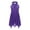 Purple, variant on Rswnyirn Kids Girls Halter Sequins Leotard Dress Lyrical Modern Dance Costume Turquoise 16