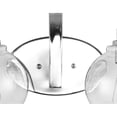 thumbnail image 4 of JONATHAN Y Sandrine 17.5" 2-Light Iron/Seeded Glass Cottage Rustic LED Vanity Light, Chrome, 4 of 7