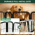 thumbnail image 2 of FXW Dog Gate Extra Wide Designed for Indoor Use, Adjustable Width Up to 165-inch Wide (40" H 6 Wire Panels for Medium and Large Dogs), Black, 2 of 6