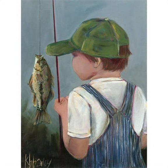 Oopsy Daisy's Lil' Fisher Boy Canvas Wall Art, 14x18
