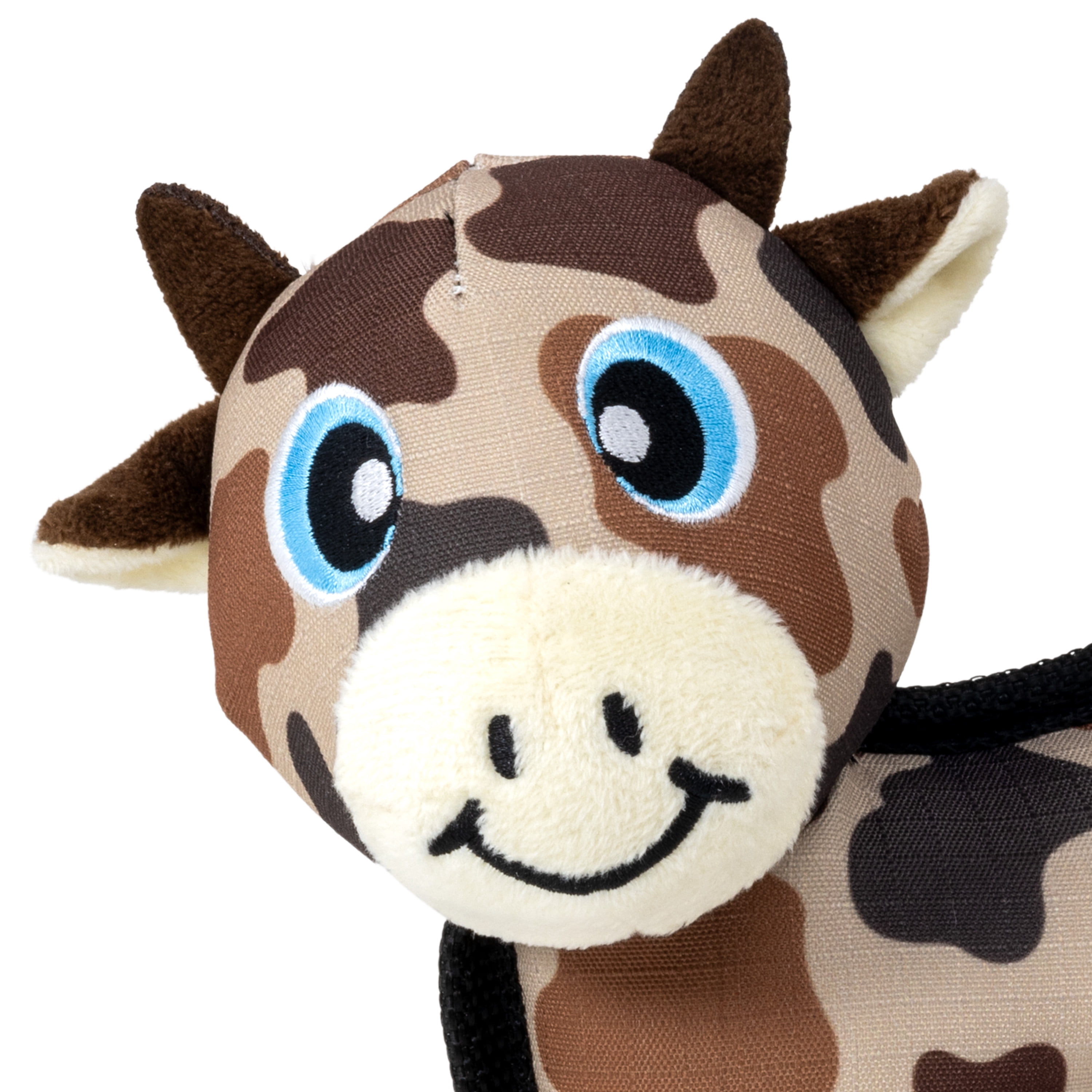 KONG® Ballistic® Cow Squeaker Dog Toy, Medium, for Dogs Between 15-35 lbs