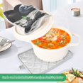 thumbnail image 3 of Yayeee Pot Holders Kitchen Heat Resistant with Pocket 7"x9.8" Cotton Oven Cooking Hot Pads, Space Earth, 3 of 7
