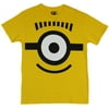 Despicable Me Mens T-Shirt - Stylized One Eyed Minion Smile (Medium)
