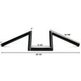 thumbnail image 5 of Krator Z Bars Replacement Handlebars Custom Bobber Compatible with Harley Triumph Black 1" Inch Zee Zed, 5 of 5