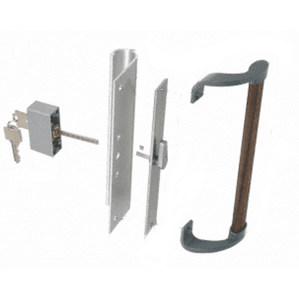 CRL C1036 Wood/Aluminum Keyed Mortise Style Sliding Glass Door Handle