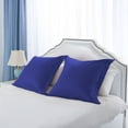 thumbnail image 3 of Unique Bargains 2-Pack Egyptian Cotton Pillow Shams Navy Blue 26" x 26", 3 of 8