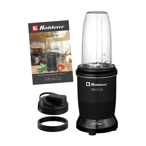 Procesador de Alimentos Koblenz de Pulso con Capacidad de  900ml Negro