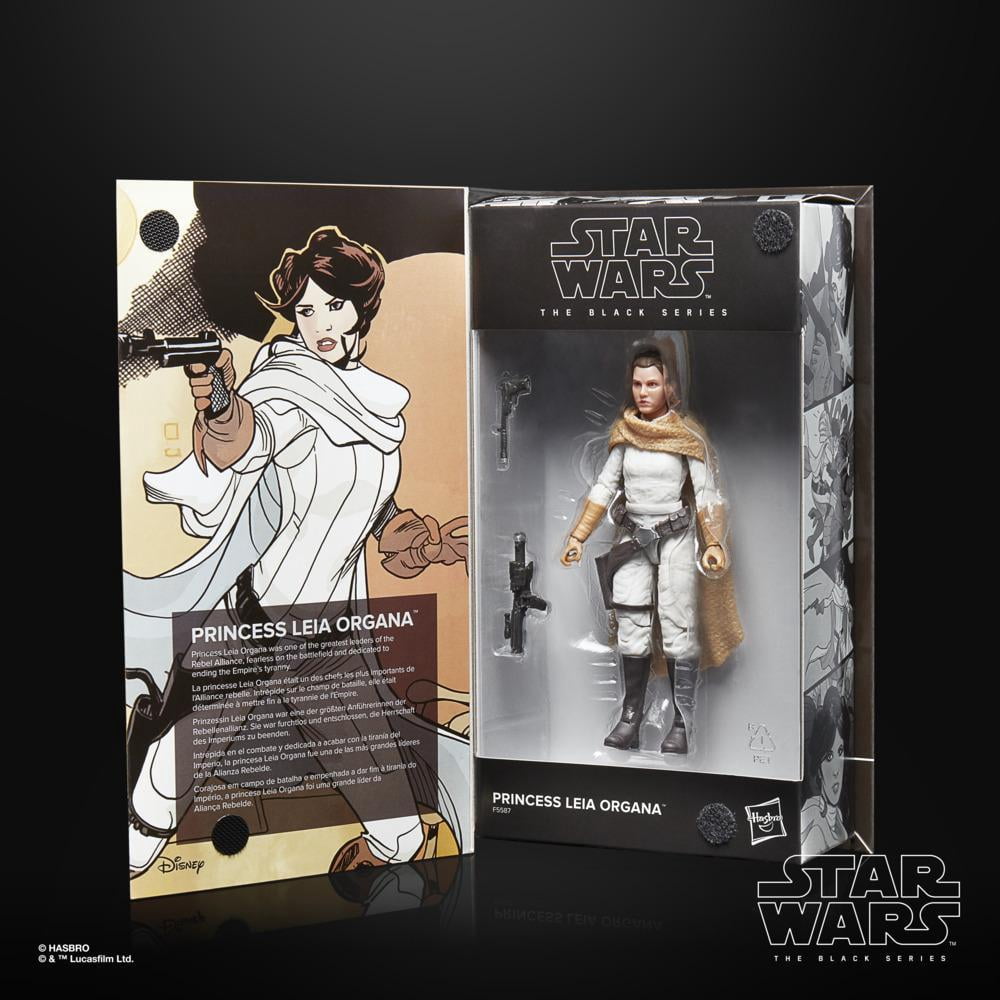 Star Wars The Black Series Princess Leia Organa Toy 6-Inch-Scale Comic Book-Inspired Collectible Action Figure, 4 and Up (NON-MINT PACKAGE)