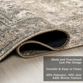 thumbnail image 4 of Nuloom Hillstone Collection Traditional Vintage Medallion Area Rug, 4' x 6', Aether Brown, 4 of 7