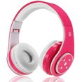 thumbnail image 1 of Casque Bluetooth pour Enfants, Casque Sans Fil pour Filles avec Microphone, Volume Limité, Pliable, Compatible avec Téléphone Intelligent/pc/tv/tablettes (Rose Rouge), 1 of 7
