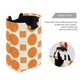 thumbnail image 3 of Yayeee Freestanding Laundry Hamper with Handle Collapsible Large Storage Basket for Clothes, Orange Geometric Pattern, 3 of 7